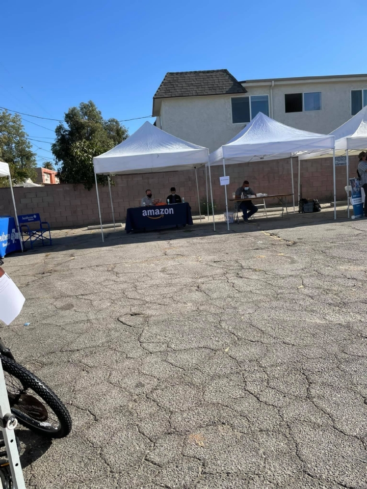 Thank you all who came out and provided services to our community.

The event provided 12 haircuts,
8 COVID vaccines, 121 meals, 20 bags of fresh produce, 5 Fitbits, 1 bicycle. Services that were offered at the event included: record clearing from the public defender's office, low-cost dental and vision insurance programs, free home repair services for low-income/Medi-Cal homeowners as well as having peer advocates through the VPAN team. 